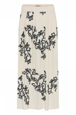 Mabell, long embroidery skirt 1165Sand 56558/7564