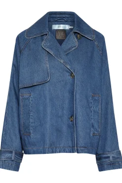 MableIW Minona Short Coat Dark Blue Denim 30110518