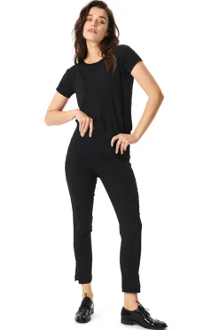 Magic stretch bukser m/ lynlås Black 902910116