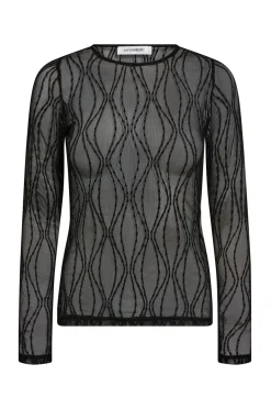 MarcyCC Mesh Oblouse 96Black 43043