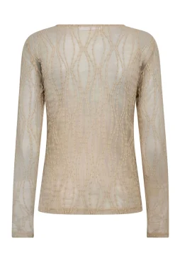 MarcyCC Mesh Oblouse 199Bone 43043