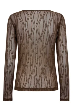 MarcyCC Mesh Oblouse 83Mocca 43043