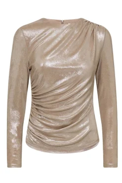 MargotCC Drape Blouse 127Champagne 33204