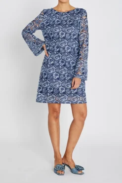 MauritiaBBLucille dress Blue Flower BBW4896