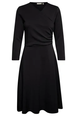 MoncentIW Wrap Dress Black 30107481