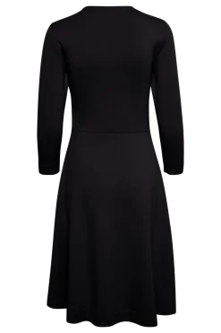 MoncentIW Wrap Dress Black 30107481