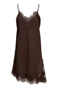 Naomi Asym Lingerie Dress Mocca HL10547