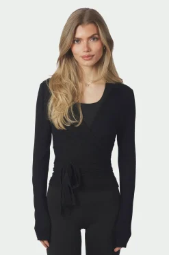Nia Jersey Wrap Black 165501