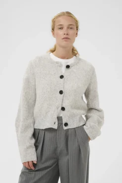 NIASIW CARDIGAN New Light Grey Melange 30028 30112297