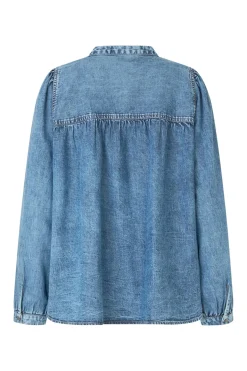 NickyLL Shirt LS 100 Washed Denim 254201005