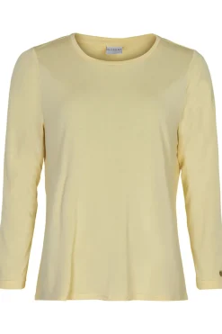 Nina tshirt 3/4 sleeve Light yellow 14920
