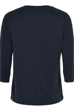 Nina tshirt 3/4 sleeve Navy 14920