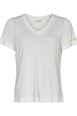 Nina tshirt Vneck White 14919