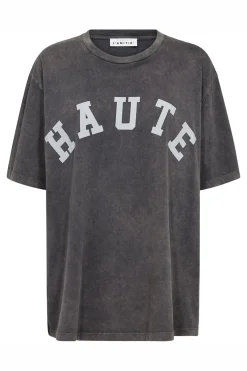 Noma Acid Curve Logo Tee Black Acid Wash HL10509