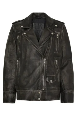 Oversized Biker Grey w. Silver acc. 11297