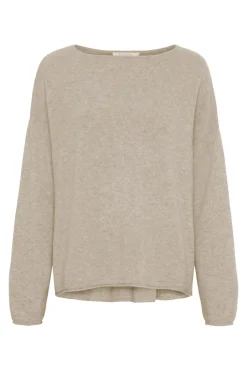 Oversized Pure Cashmere Blouse BEIGE MELANGE 500082