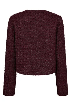 PeachCC Boucle Jacket 67Plum 30357