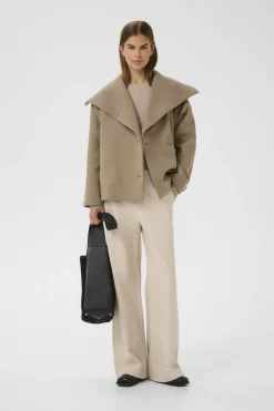 PerryIW Short Coat R Sandy Grey Melange 30110807