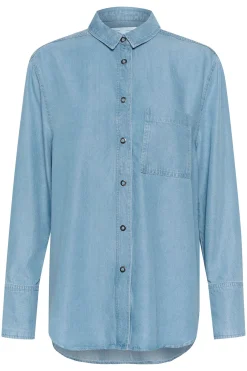 PhilipaIW Lova Shirt Light Blue Denim 30109581