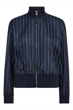 Pin Stripe Zip Sweat Navy HL10542