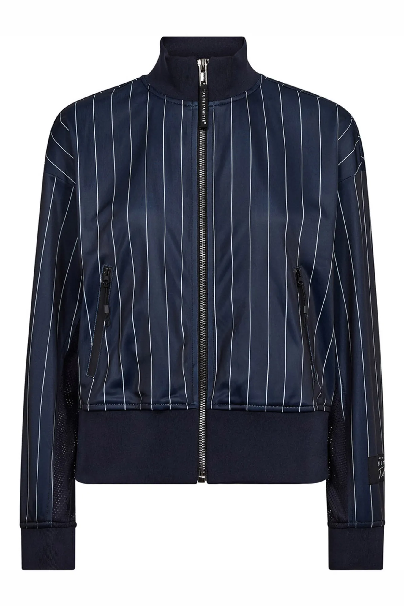 Pin Stripe Zip Sweat Navy HL10542