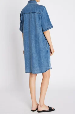 PlatieBBZigata dress Blue Denim BBW4558