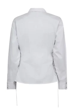 PoppyCC Eyelet Tie Shirt 4000White 35180