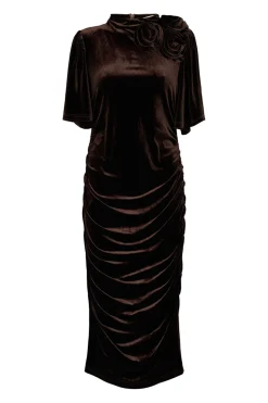 7427RDFLena dress 163 Chocolate brown RDF663