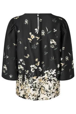 7714RDFMeredia blouse 20 Black RDF738