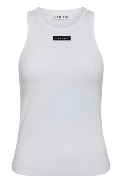 Rib Badge Tank White HL10011