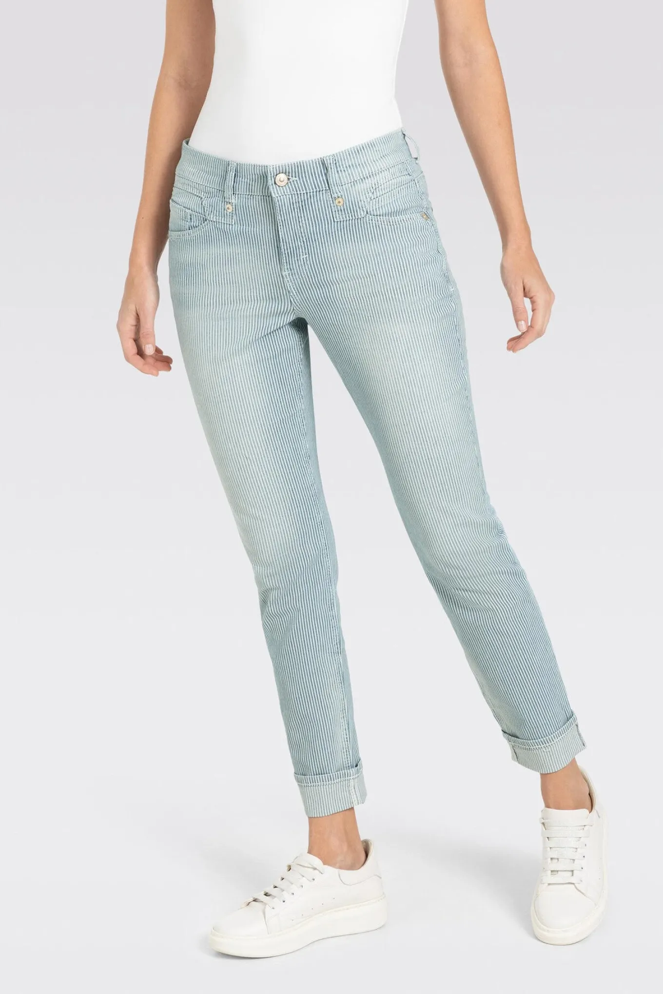 Rich Slim D179 cool river blue striped 5703/90 0385