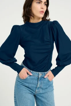 RifaGZ puff blouse Dress Blues 10904986