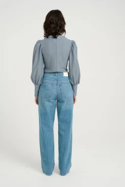 RifaGZ puff blouse Grey blue 10904986