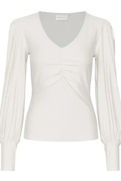 RifaGZ vneck blouse NOOS Egret 10908731