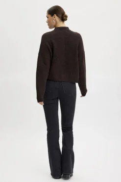 RivyGZ HW flared jeans NOOS Dark grey washed 10907704