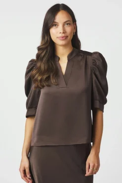 Roella Hearvy Sateen Dark brown 162590