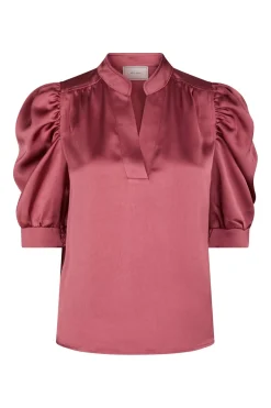 Roella Heavy Sateen Blouse Cherry Pink 162590