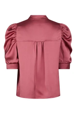 Roella Heavy Sateen Blouse Cherry Pink 162590