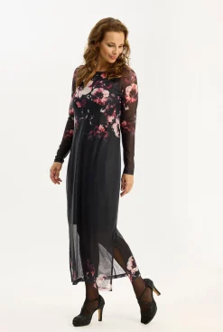 Rose dress Burgundy 16888