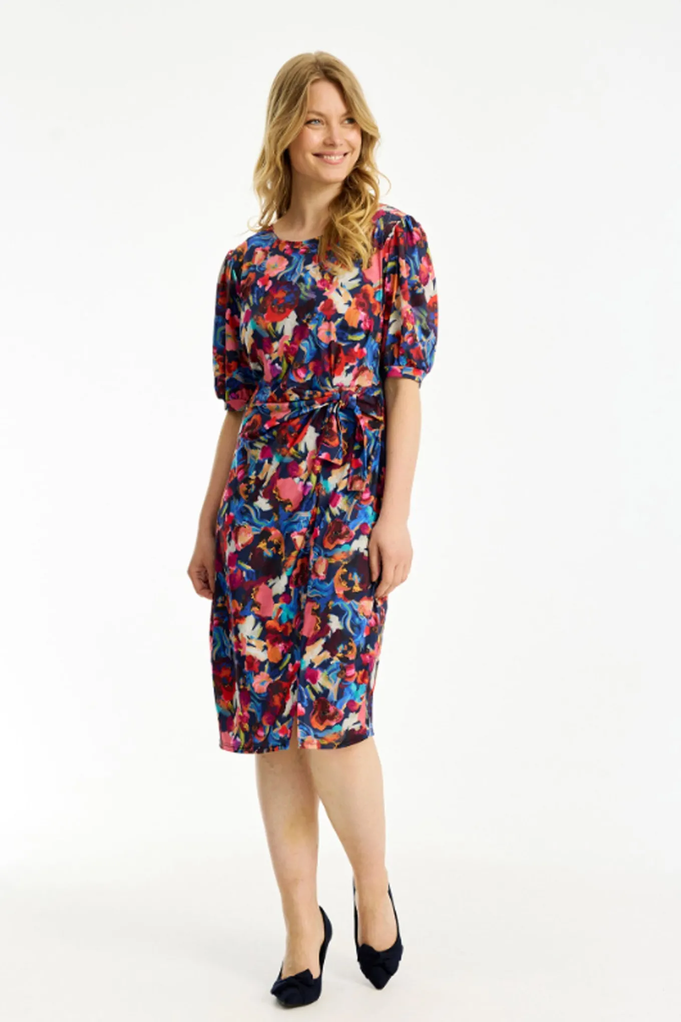 Rosy dress 1/2 sleeves Multicolour 16771