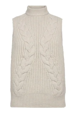 RowCC Cable Knit Top 4021Ivory 32242