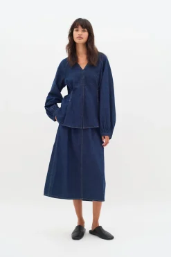 RubinaIW Skirt Blue Denim 30110337