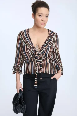 RYLEY 302StripeBlac 1010/25420