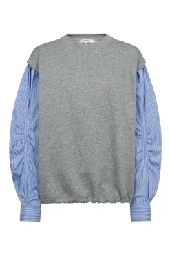 SabinaCC Mix Shirt Sweat 138Light Grey 47010