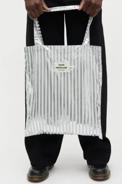 Sacky Metallic Atoma Bag Silver 205015