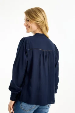 Safran blouse Navy 16758