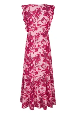 Samoll Midi Dress Sl 51 Pink 261173047