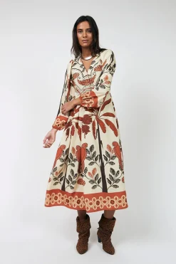 Saraill Dress 3/4 Creme 261023000