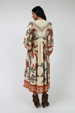 Saraill Dress 3/4 Creme 261023000