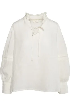 SARI Linen Blouse 0003 White Alyssum 2510190204